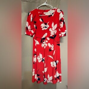 Harper Rose Size 10 NWT Red Floral Dress